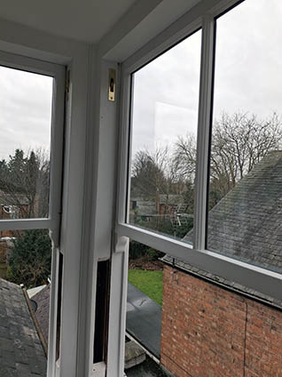 Pair of restored sash windows installed at Leamington Spa home