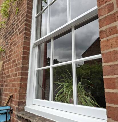 Sash window repair and renovation work in progress by Avon Sash Repairs